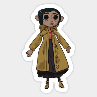 Coraline Doll Sticker